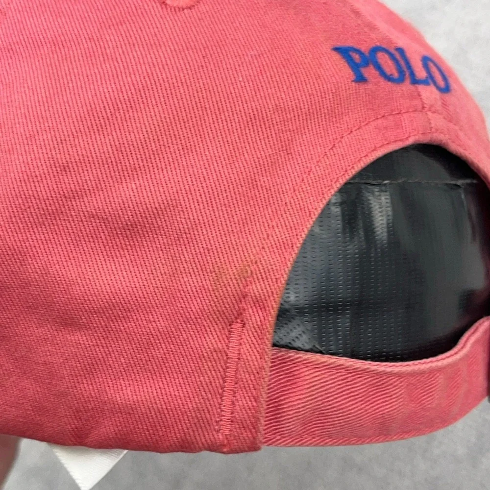Polo Ralph Lauren Hat Cap Strap Back Pink Blue Pony PRL Dad Twill Adjustable *